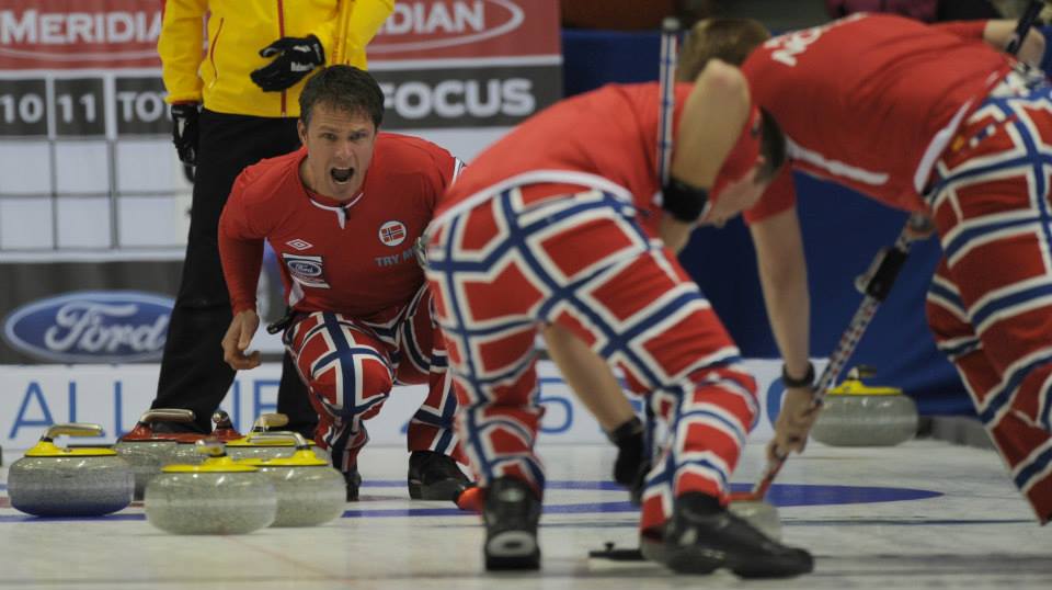 Norway opened their title defence with a win at World Men's Curling Championship in Canada ©WCF/Curling Canada/Michael Burns 2015