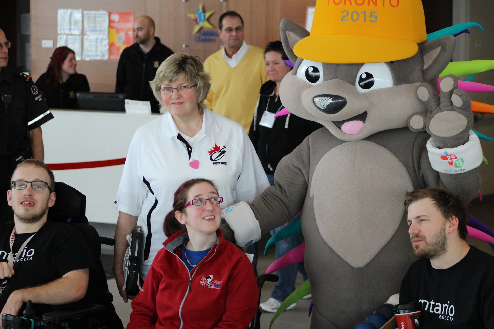 Pachi the porcupine paid a visit to the Canadian Boccia Championships ©Canadian Cerebral Palsy Sports Association/Facebook
