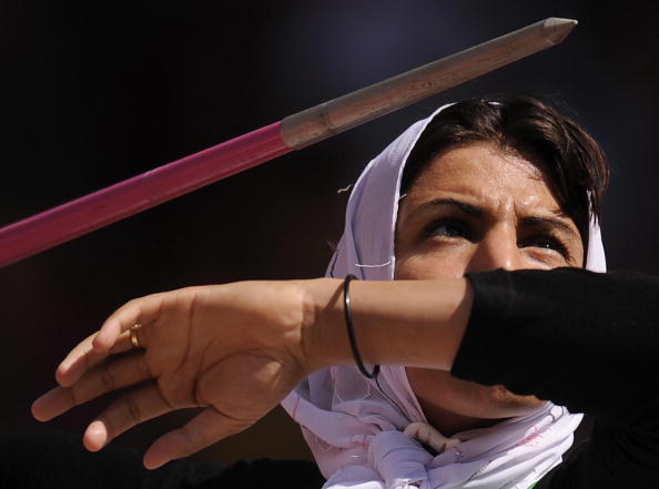 Reigning world champion Safia Djelal set a new javelin world record on the opening day of the IPC Athletics Grand Prix ©Getty Images