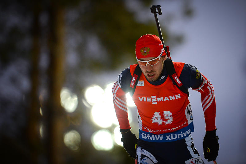 Russia's Anton Shipulin now faces a tough task if he is to overhaul Fourcade at the top of the leaderboard after he finished second on home snow ©IBU