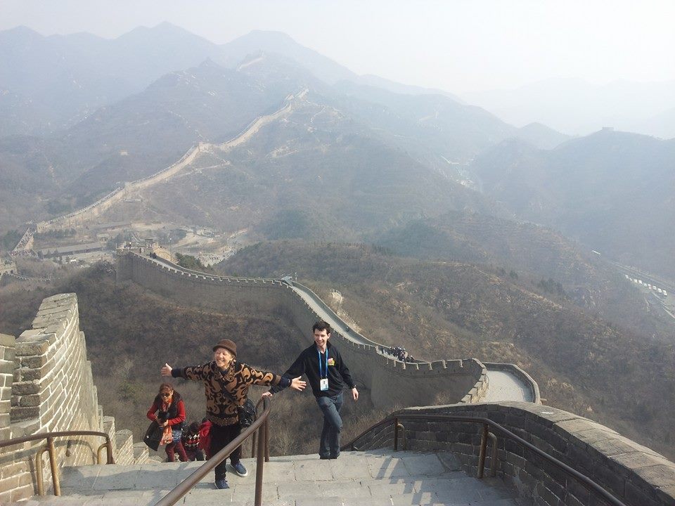 Seeing the Great Wall of China was exciting, but there was not much snow to be seen ©Beijing 2022