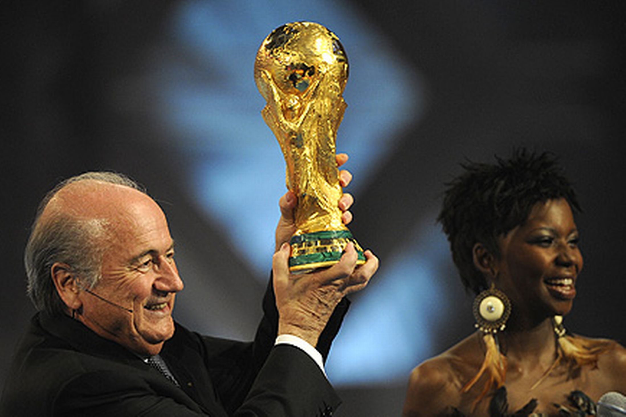 Sepp Blatter with World Cup