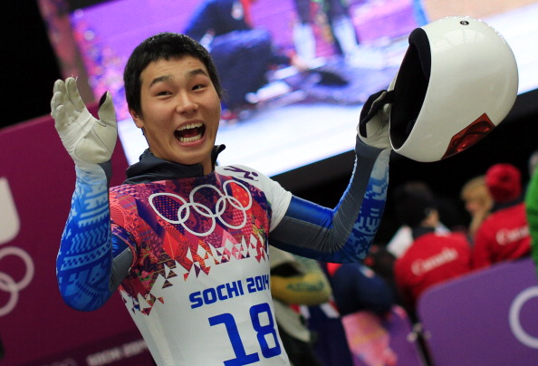 Skeleton racer Yun Sung-Bin, pictured competing at Sochi 2014, has been one vastly improved South Korean winter sports star ©AFP/Getty Images