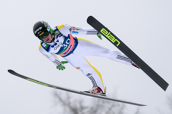 Slovenia's Peter Prevc narrowly missed out on the overall FIS Ski Jumping World Cup title as he finished second behind team-mate Jurij Tepes in in Planica ©Getty Images