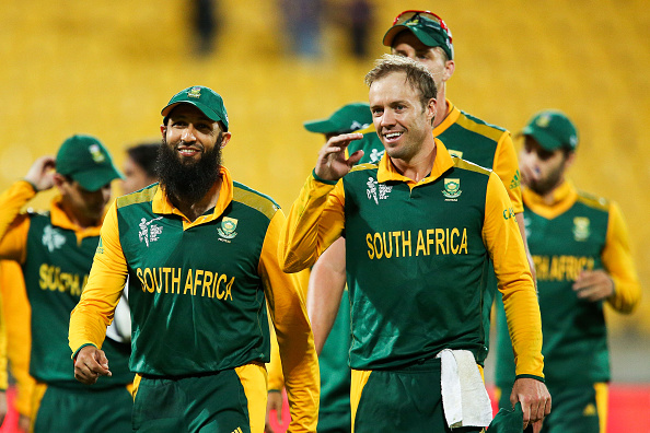 South Africa celebrate after their regulation victory over United Arab Emirates ©Getty Images