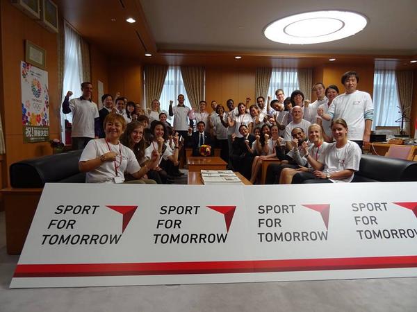 The Japan Sports Council claim they are committed to the development of sport in less developed countries through their Sport For Tomorrow programme ©Twitter