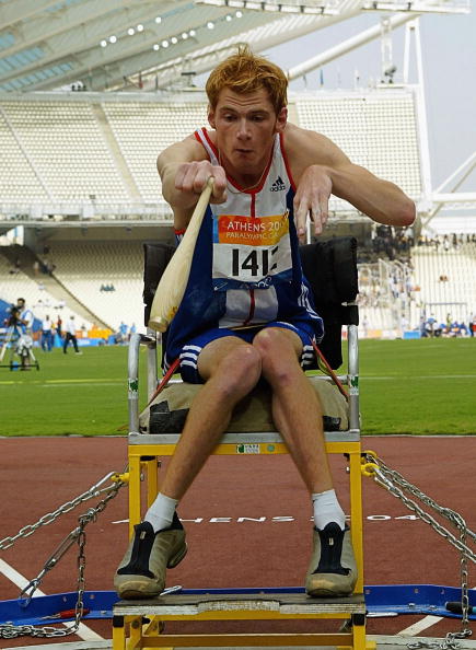 Stephen Miller, a three-time Paralympic club throw champion, attended the Sports Fest ©Getty Images