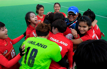 Thailand's women overcame the odds to beat higher-ranked Kazakhstan ©FIH/ADImages