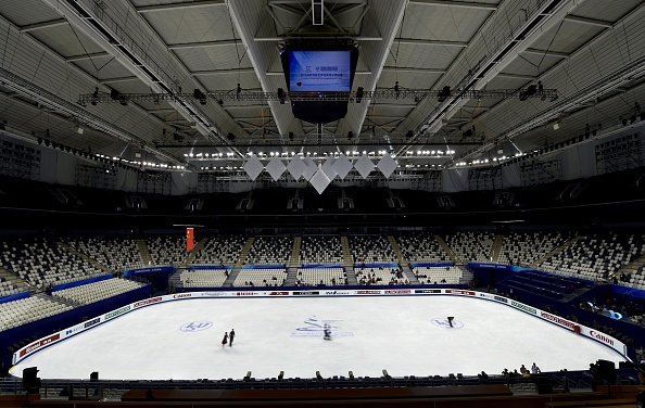 The Crown Indoor Stadium in Shanghai, China was the venue for the World Figure Skating Championships ©AFP/Getty Images