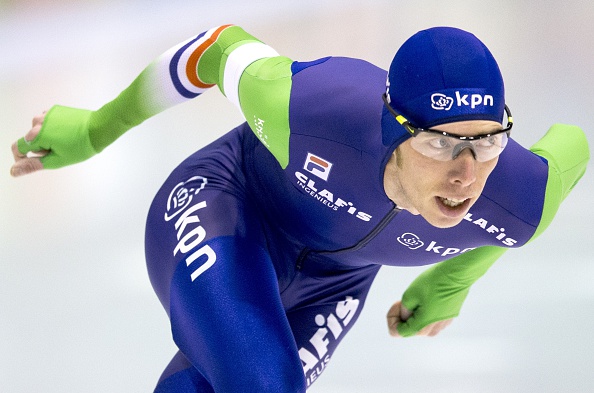 The Netherlands' Jorrit Bergsma secured the 5,000 metres Speed Skating World Cup title ©AFP/Getty Images