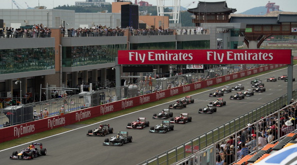 The South Korean Grand Prix was viewed as a largely underwhelming race and has not been held since 2013 ©AFP/Getty Images