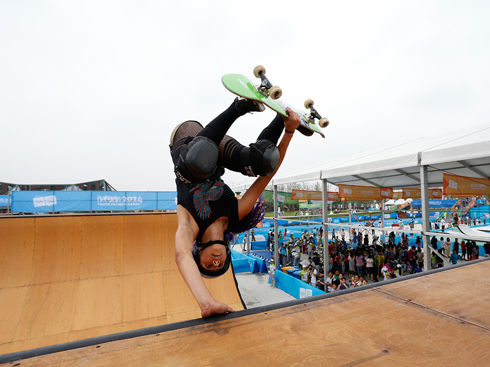 The Sports Lab in Nanjing during the Summer Youth Olympic Games, where skateboarding was seen as a big success ©IOC