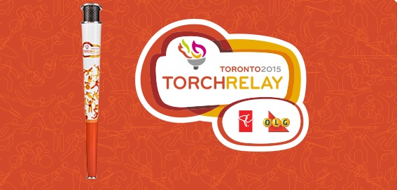 The Toronto 2015 Torch which will embark on a 41-day journey is 65 centimetres high and weighs 1.2 kilogrammes ©Toronto 2015