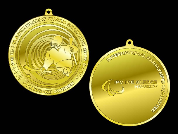 The design of the Ice Sledge Hockey World Championship B-Pool medals has been unveiled ©IPC