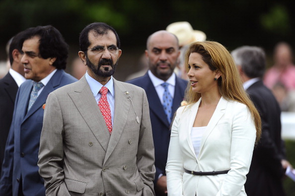 The husband of former FEI President Princess Haya Bint Al Hussein (right), Sheikh Mohammed bin Rashid Al Maktoum (left), served a six-month ban in 2009 ©Getty Images