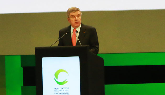 Thomas Bach has claimed that the adoption of Agenda 2020 has had a positive impact in the fight against doping and helping clean athletes compete on an even playing field ©IOC