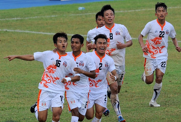 Tshering Dorji scored the decisive goal to give Bhutan a 1-0 lead ahead of the second leg ©Getty Images