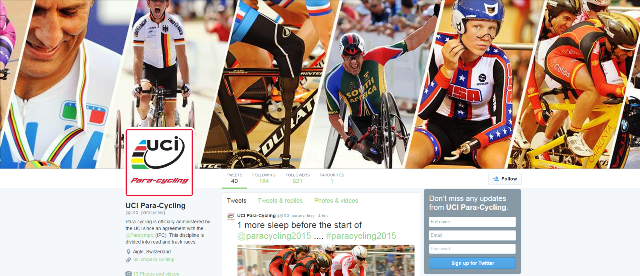 The UCI have launched a dedicated Twitter page for Para-cycling ©Twitter