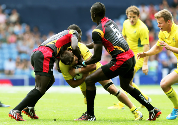 Uganda's rugby sevens team proved a hit at the Commonwealth Games in Glasgow last year but more needs to be done to aid the development of sport in the country ©Getty Images