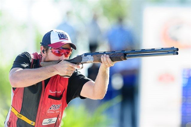 Vincent Hancock was on superb skeet form on the final day of the ISSF World Cup ©ISSF