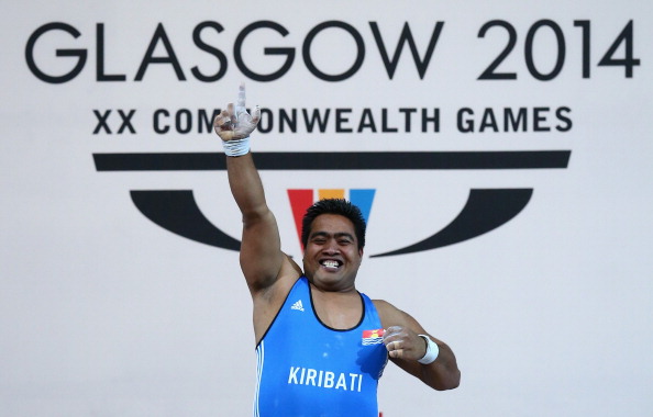 The victory of Kiribati weightlifter David Katoatau was one of the highlights of Glasgow 2014  ©Getty Images