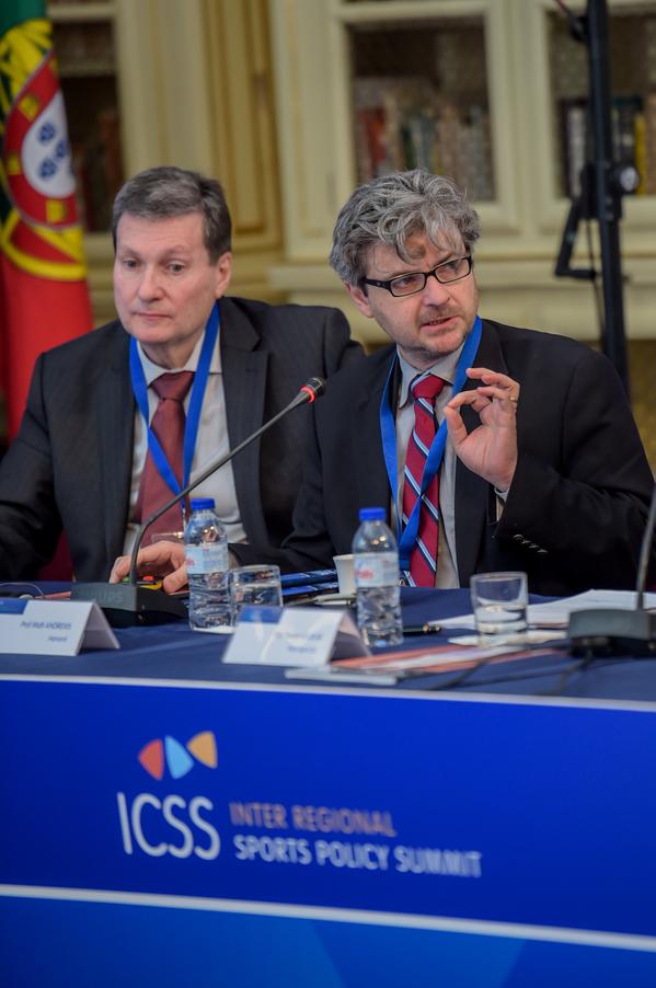 Professor Matt Andrews stated that a sensible approach was required to get Government and sports on the same page ©ICSS