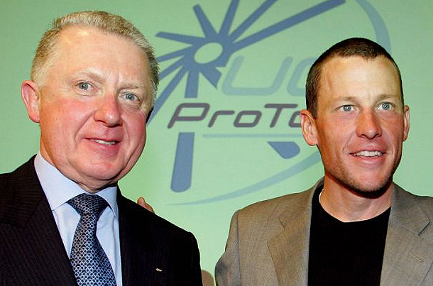 Hein Verbruggen allegedly protected Lance Armstrong from doping allegations in the belief he presented a good opportunity to promote the sport ©AFP/Getty Images