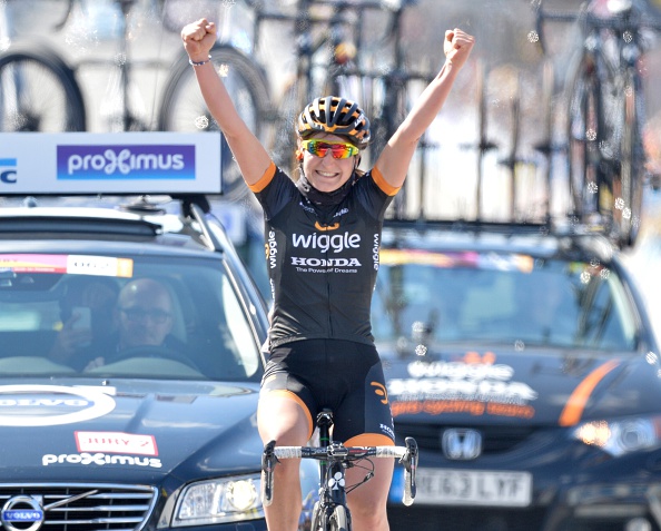 Elisa Longo Borghini timed her attack to perfection as she sealed victory in the women's Tour of Flanders today ©Getty Images