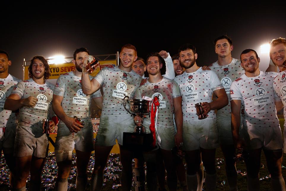 England claimed the Tokyo World Sevens Series title with a thrilling 21-14 win over South Africa ©World Rugby/Martin Seras Lima