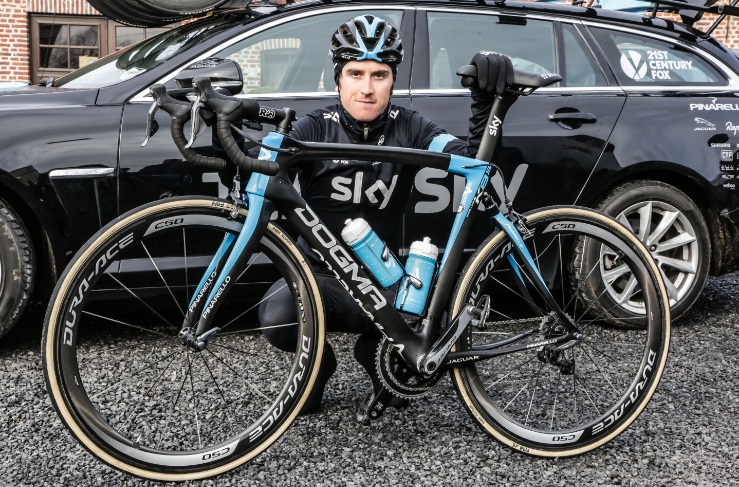 Geraint Thomas is one of the Team Sky riders who will be riding the new bicycle at the Tour of Flanders which begins tomorrow ©Team Sky