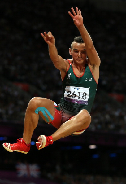 Portugal's Lenine Cunha won bronze in the men's long jump F20 at the London 2012 Paralympic Games ©Getty Images