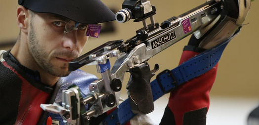 Britain's Matt Skelhon was a home winner at the IPC Shooting World Cup in Stoke Mandeville ©