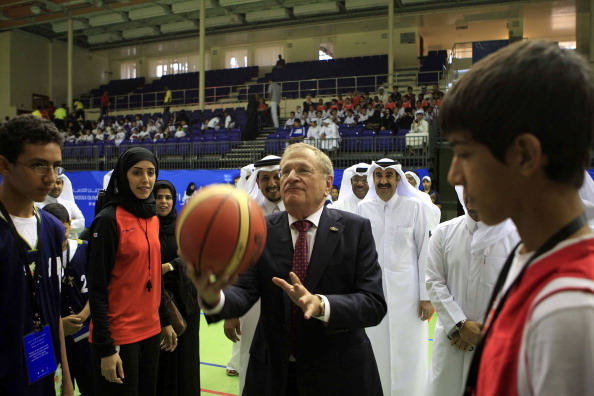 Bob Hersh_playing_basketball_Doha_October_6_2011