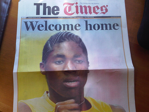 Caster_Semenya_welcome_home_newspaper_August_2009