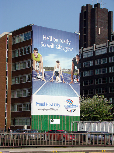 Glasgow_2014_advert_on_side_of_building