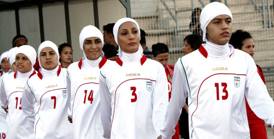 Iran_womens_team_in_hijab_Amman_June_3_2011