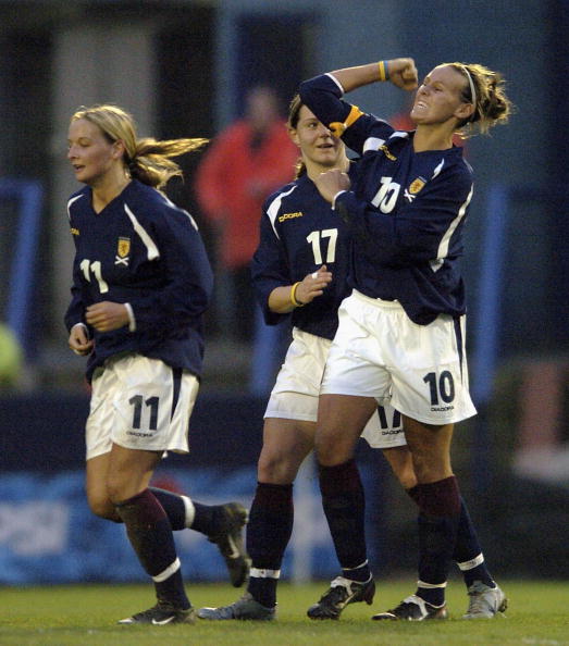 Julie_Fleeting_celebrating_goal_for_Scotland_v_England