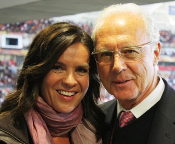 Katarina Witt with Franz Beckenbauer