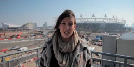 Miranda_Hart_outside_Olympic_Stadium