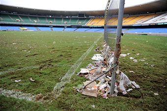 Maracana Stadium flooded