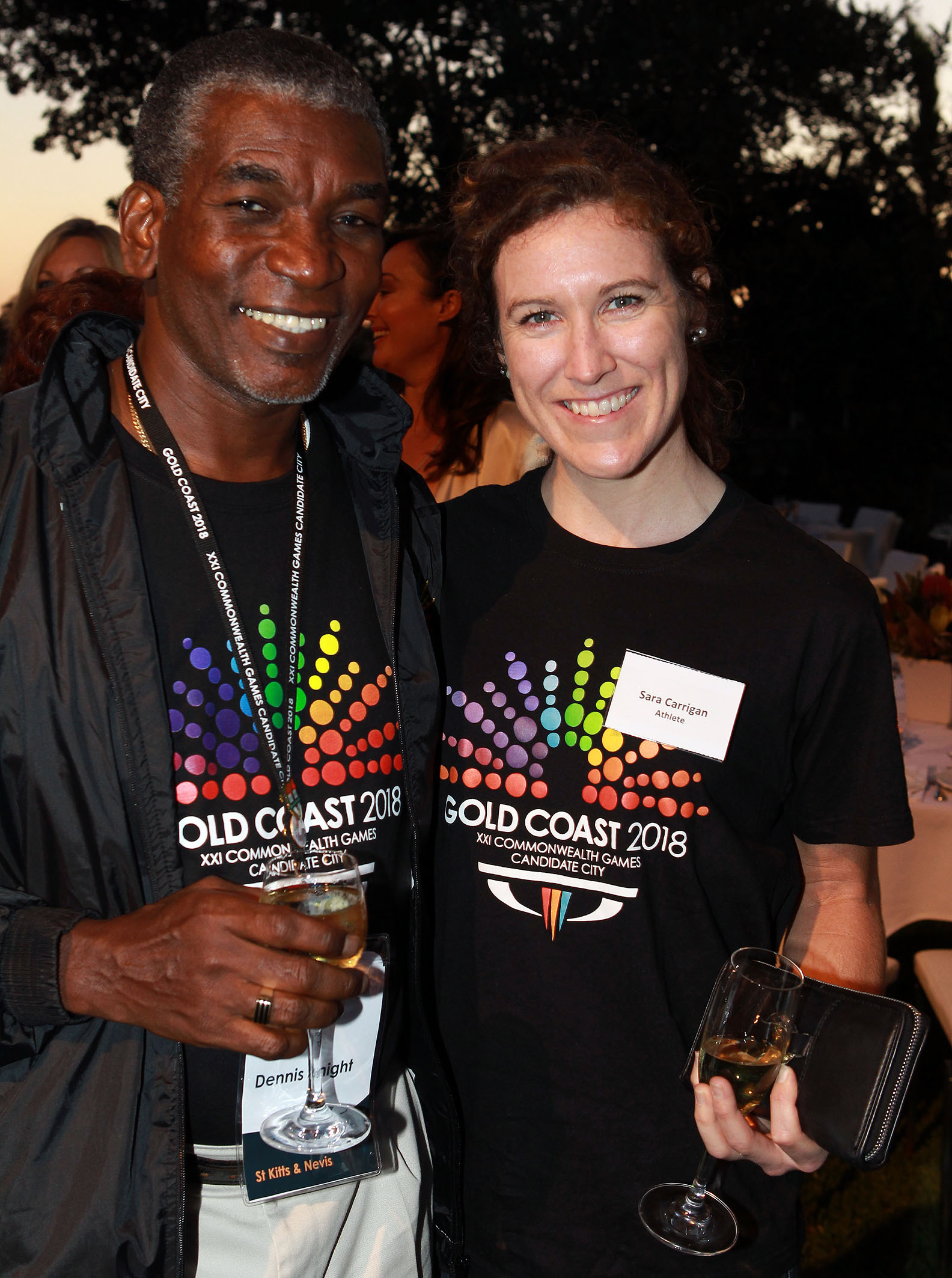St_Kitts_and_Nevis_delegate_Dennis_Knight_with_Bids_Athlete_Advisory_Committee_member_and_Olympian_Cyclist__Sara_Carrigan__September_2011