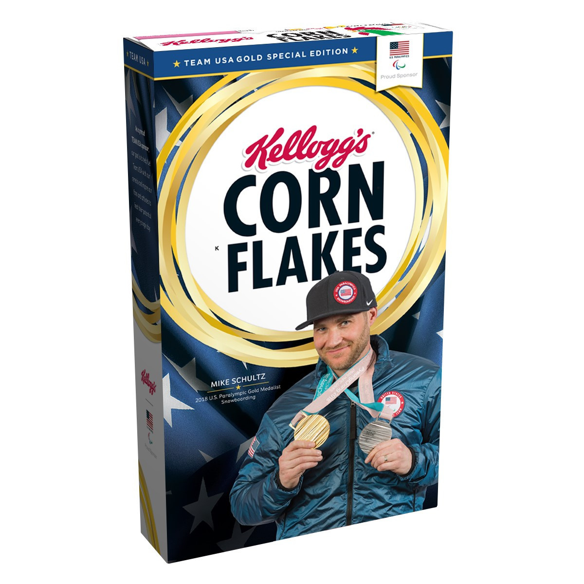 Pyeongchang 2018 champion Schultz to become first US Paralympian to feature on gold medal edition box of Kellogg's Corn Flakes