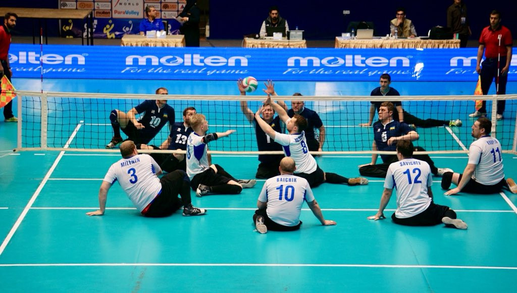 Russia, nearest, earned a place today in tomorrow's World Super 6 sitting volleyball final against hosts Iran in Tabriz ©World ParaVolley
