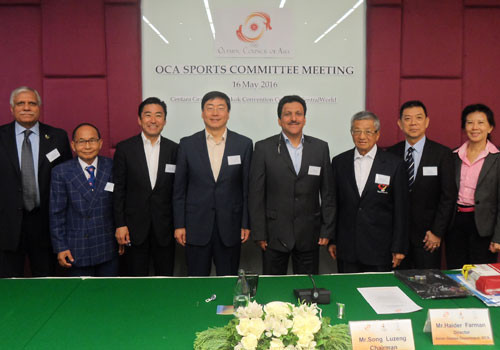 The Sports Committee is responsible for undertaking studies and research, drawing up special plans to raise the sports standards in Asia and preparing sports programmes and courses for the development of coaches, referees, umpires, judges etc. in Asia ©OCA