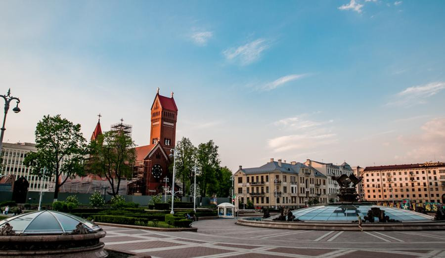 Independence Square is one of the main administrative hubs of Belarus ©Minsk 2019