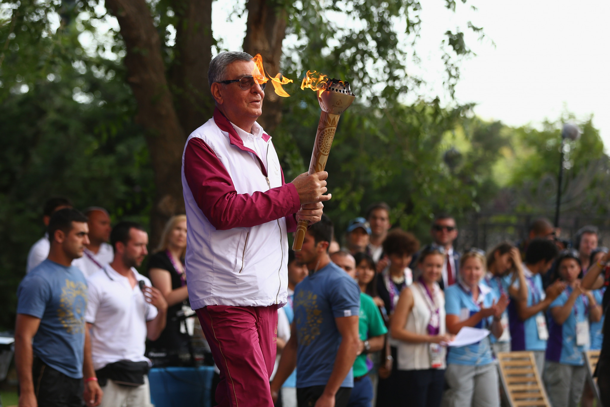 Baku came up with an original approach to their Torch Relay ©Getty Images