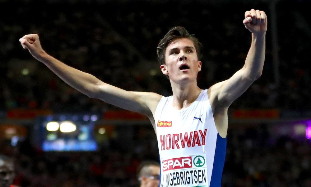 Jakob Ingebrigtsen, le phénomène norvégien de 21 ans, cherchera un doublé 1 500 m-3000 m aux Championnats d'Europe d'athlétisme en salle qui commenceront demain à Torun, en Pologne © Getty Images