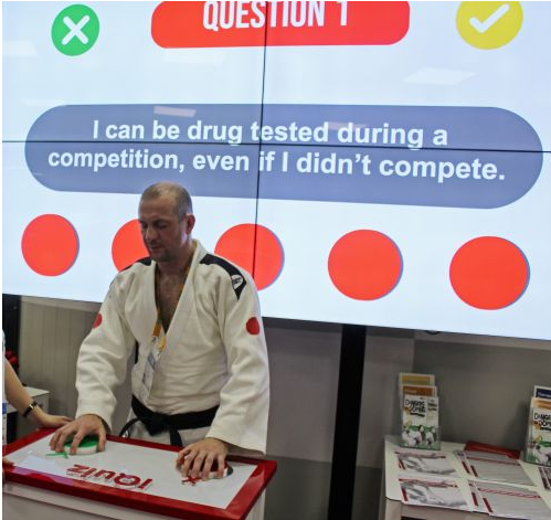 Quiz teaches visually-impaired judoka about anti-doping
