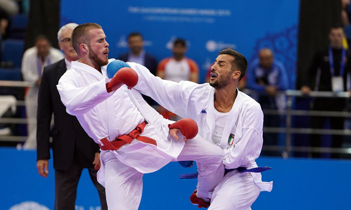  Italy's Maresca earns dramatic win as Ukraine take two golds in karate finale at Minsk 2019