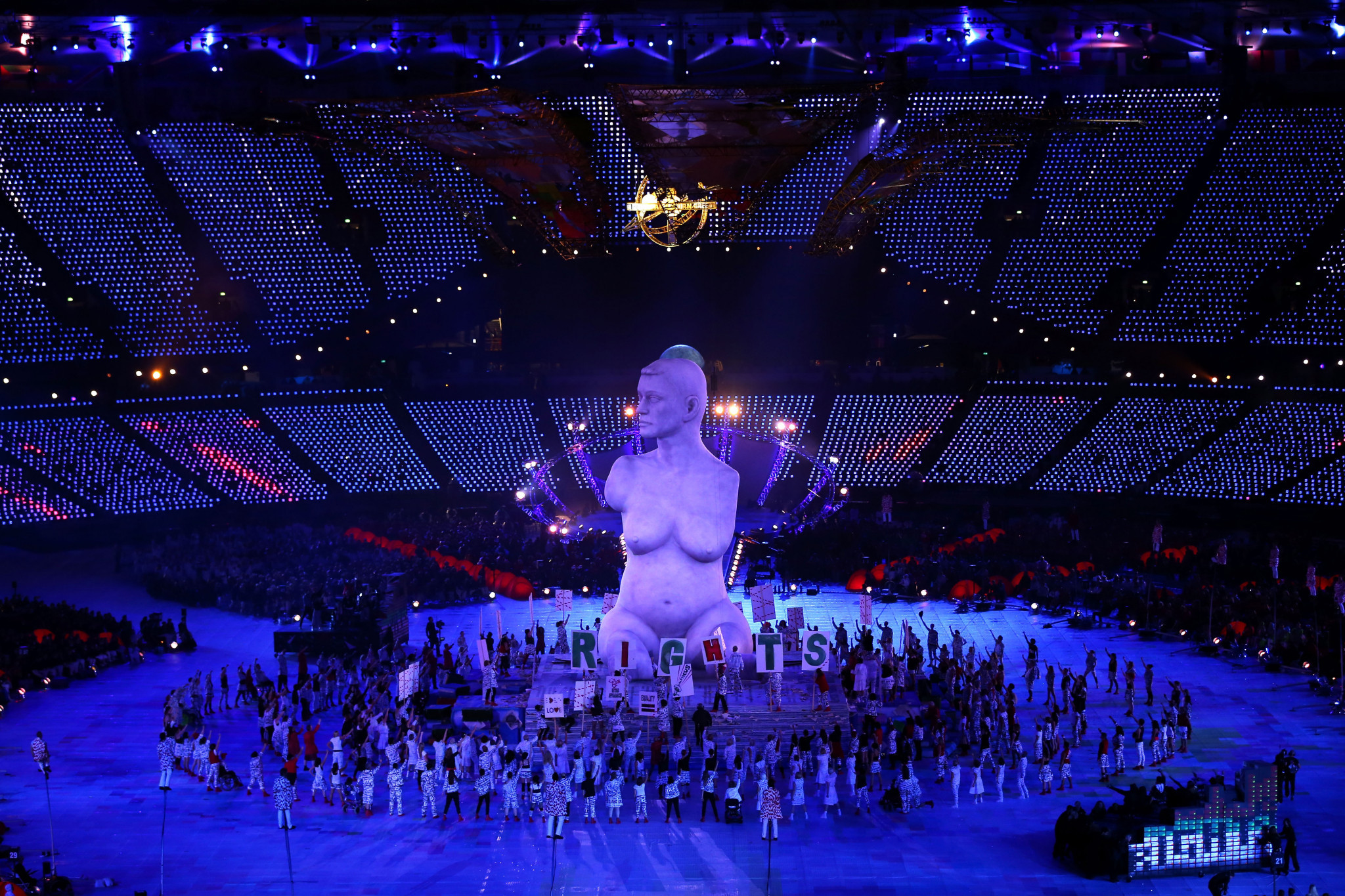 Artists perform during the opening ceremony of the London 2012 Paralympic Games at the Olympic Stadium in east London on August 29, 2012 ©Getty Images